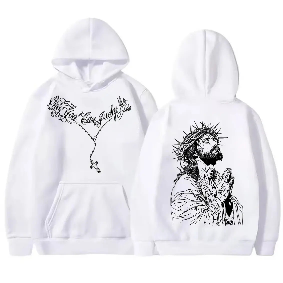 Men's Vintage Washed Oversized Round Neck Cotton T-Shirt - Bold Jesus Graphic, Distressed Christian Clothing, Basic Faith-Based Fashion, Casual Short-Sleeve Holiday Summer Top