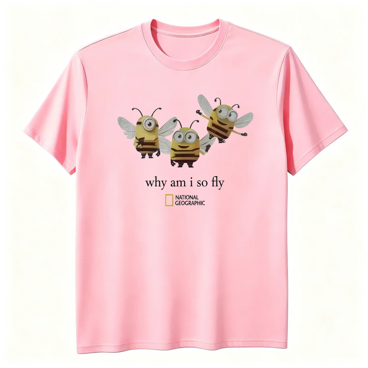 Gildan Men's And Women's T-Shirt, National Geographic Minibee Cotton T-Shirt, Animal T-Shirt, Unisex Vintage Graphic Tees Gothic Grunge Y2K Emo Scene Amity Affliction Style Clothes Men Women Streetwear Summer