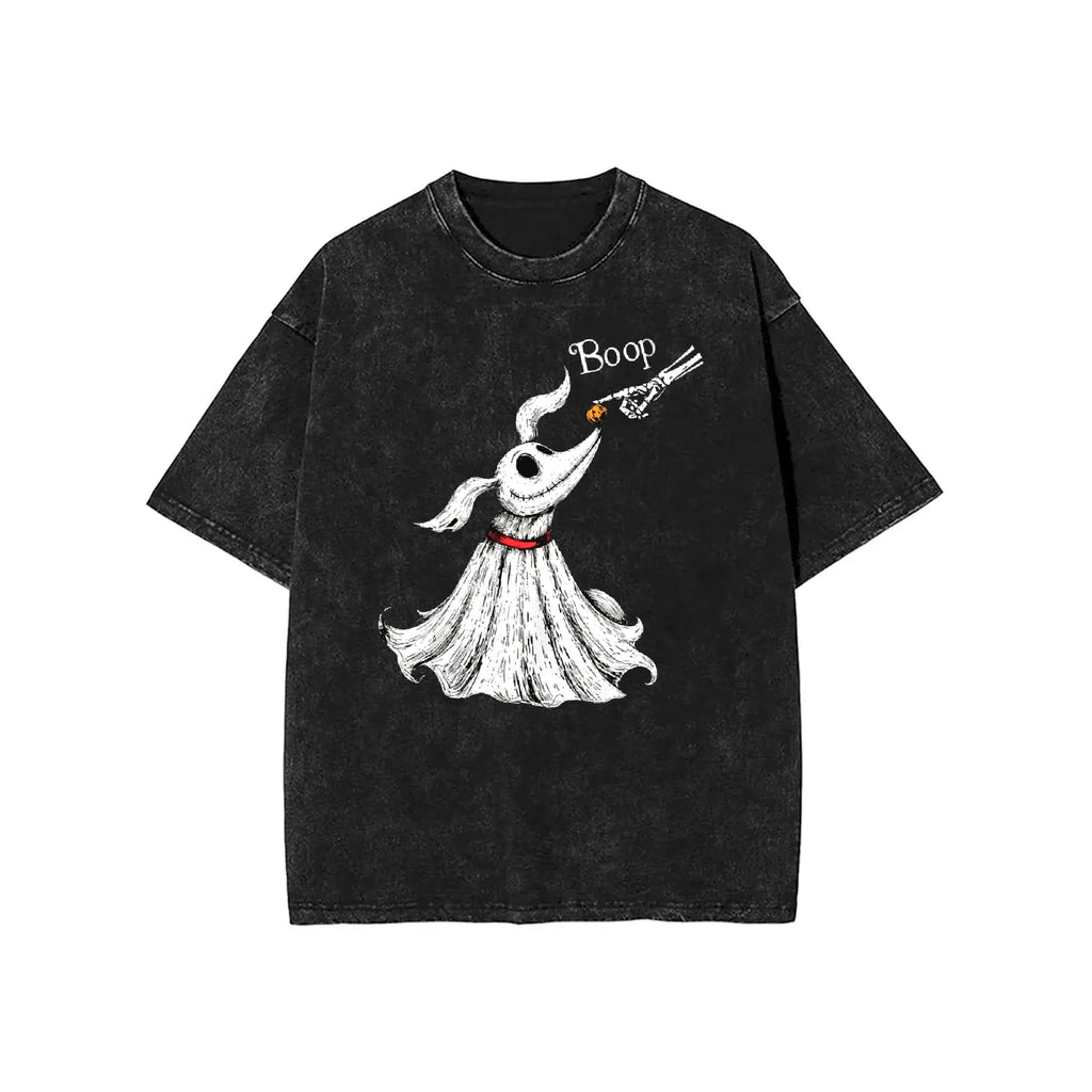 Zero Dog Boop Skeleton Hand Funny T-Shirt, Halloween Trip Tee, Nightmare Before Christmas Matching Shirt