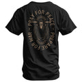 COMBAT IRON Men's Soft Cotton Graphic T-Shirt - Short-Sleeve, Round Neck, Tapered Athletic Menswear Top with "Pray For Peace. Prepare For War." Print, Comfortable Fabric