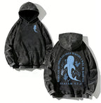 Women's Ocean Graphic Hoodie - Casual Streetwear Top, Stylish Comfortable Trendy Wear for Whale Enthusiasts
