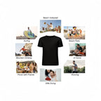 Men's Cotton Round Neck Short-Sleeve Graphic Tee - Casual Soft Men's Wear Top with Classic "I Love My Super Hot Girlfriend" Meme Print, Comfortable Male Clothing, Valentine's Day Mens Gifts for Outdoor Summer Use, Men's T Shirts, Meme Shirts
