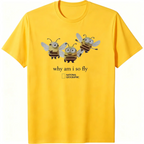 Gildan Men's And Women's T-Shirt, National Geographic Minibee Cotton T-Shirt, Animal T-Shirt, Unisex Vintage Graphic Tees Gothic Grunge Y2K Emo Scene Amity Affliction Style Clothes Men Women Streetwear Summer
