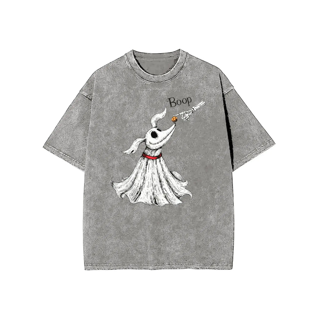 Zero Dog Boop Skeleton Hand Funny T-Shirt, Halloween Trip Tee, Nightmare Before Christmas Matching Shirt