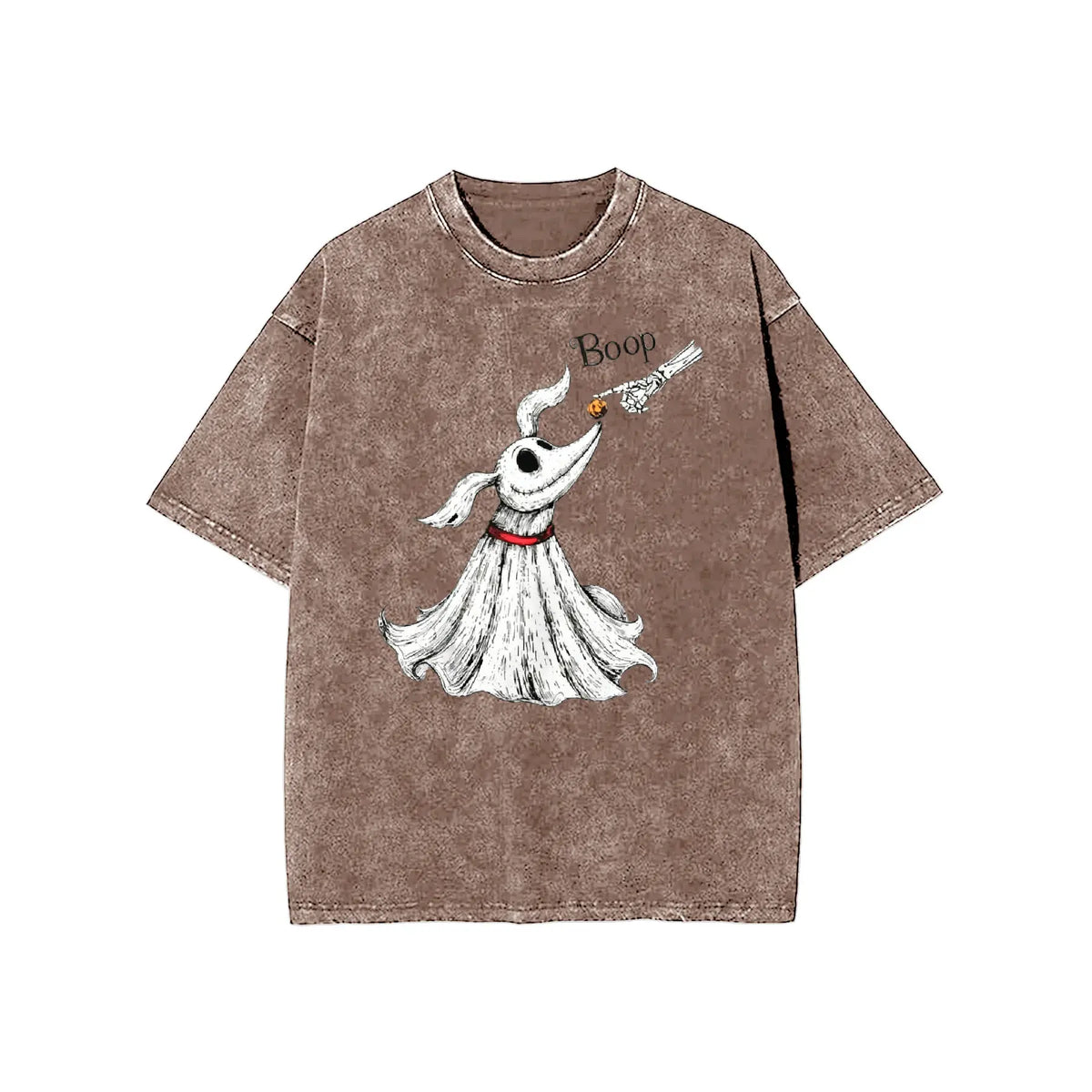 Zero Dog Boop Skeleton Hand Funny T-Shirt, Halloween Trip Tee, Nightmare Before Christmas Matching Shirt